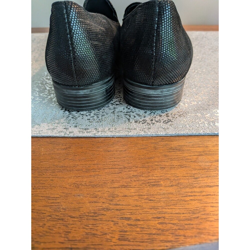 Munro American Womens 9 M Loafer Flats Black Shimmer Shock Absorbing Career NEW - Picture 9 of 11